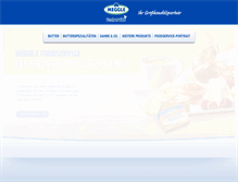 Tablet Screenshot of meggle-foodservice.de